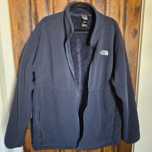 The Northface Mens Size XXL Navy Blue Fleece Jacket